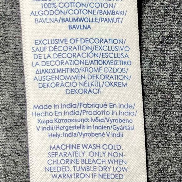 Chaps by Ralph Lauren Quarter Zip Herringbone Cotton Pullover in Greys Men’s XL - Picture 6 of 6